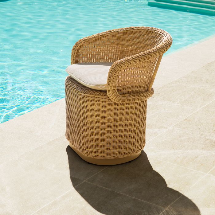Outdoor Dining Chair San Remo faux rattan saville beige
