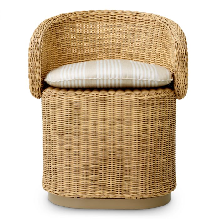 Outdoor Dining Chair San Remo faux rattan saville beige