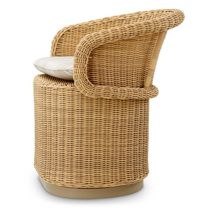 Outdoor Dining Chair San Remo faux rattan saville beige