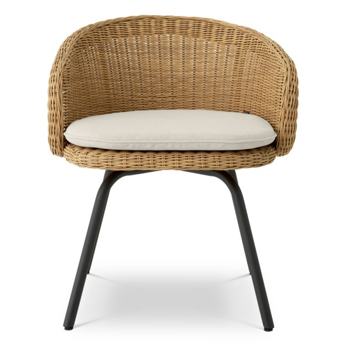 Outdoor Dining Chair Nolan viola sand faux rattan