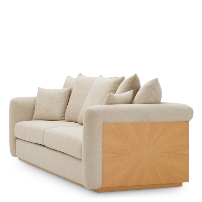 Sofa Amadeo natural oak veneer renato ecru