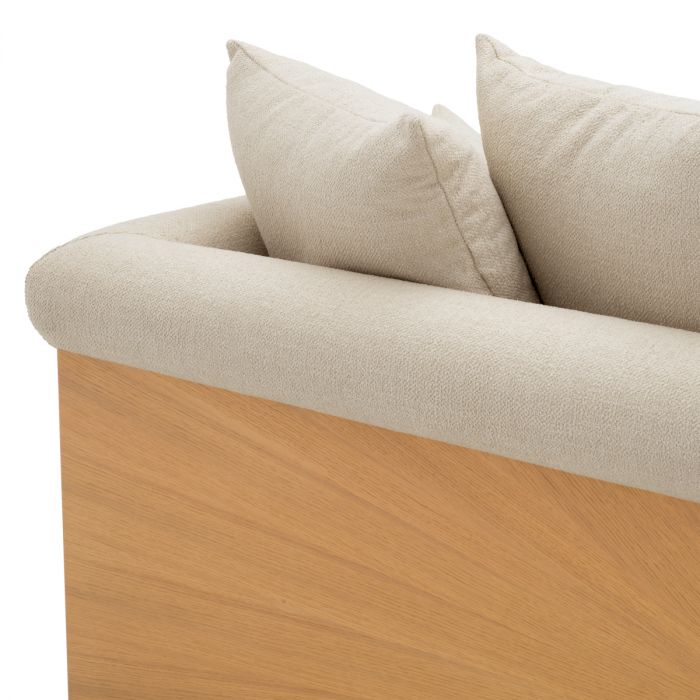 Sofa Amadeo natural oak veneer renato ecru