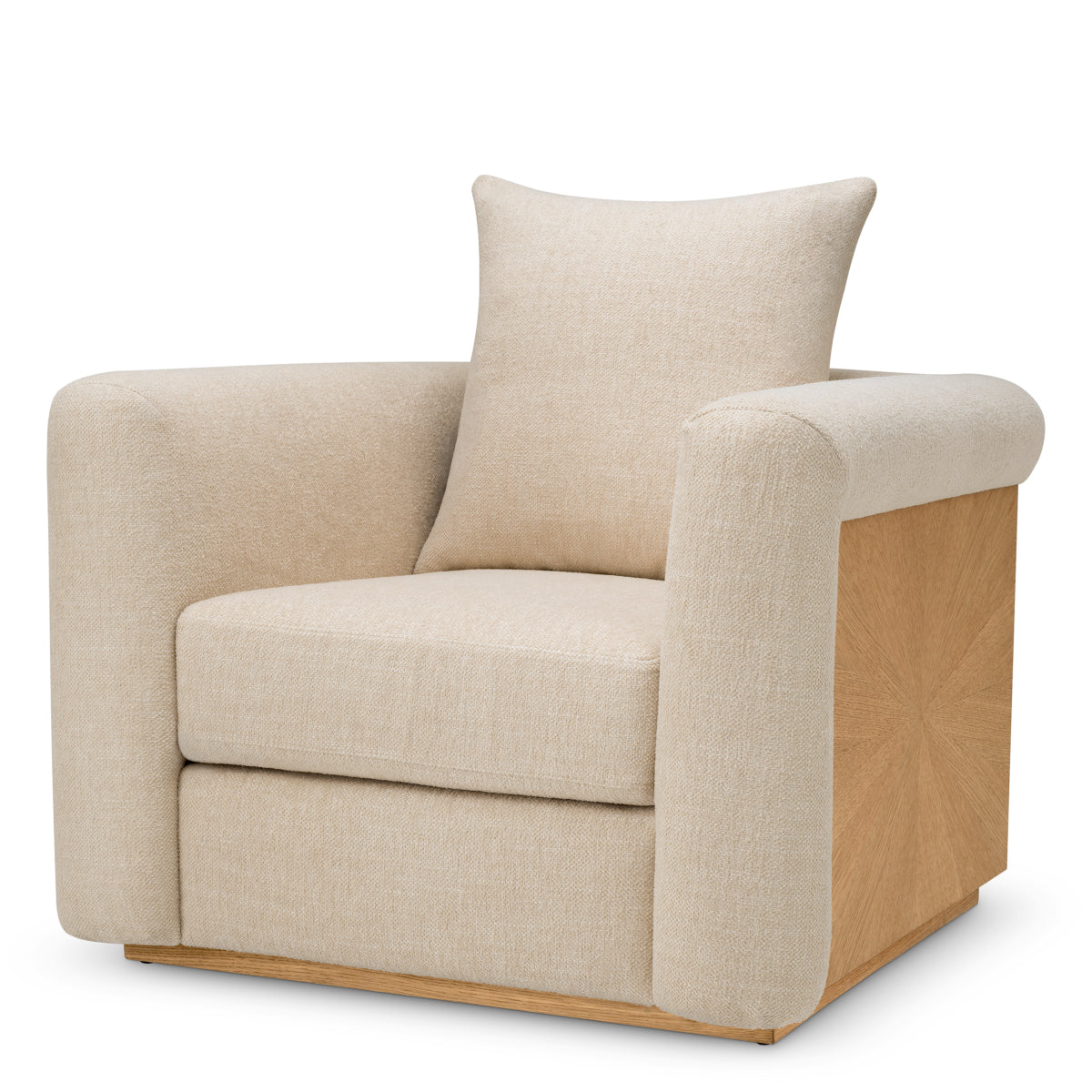 Natural Oak Veneer Chair Amadeo | Eichholtzmh.com