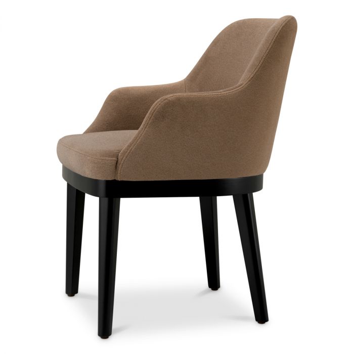 Dining Chair Costa with shelf sabino brown