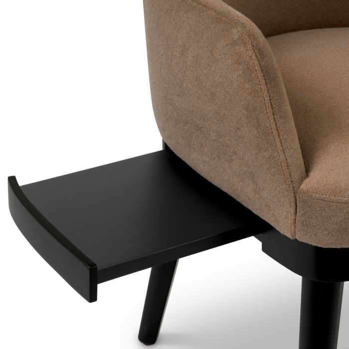 Dining Chair Costa with shelf sabino brown