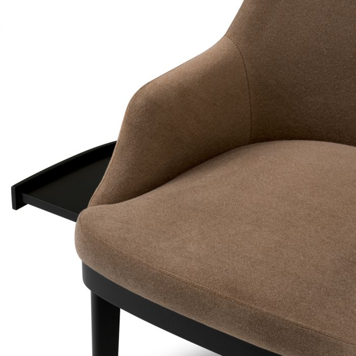 Dining Chair Costa with shelf sabino brown
