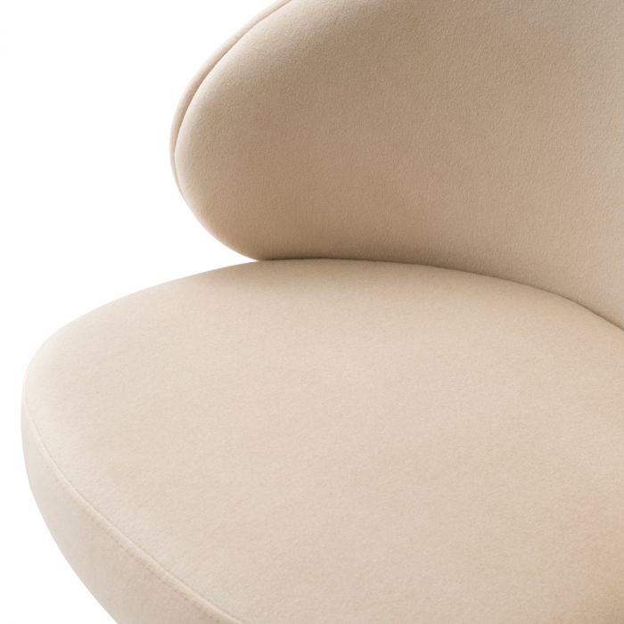Bar Stool Camerota walnut finish sabino beige