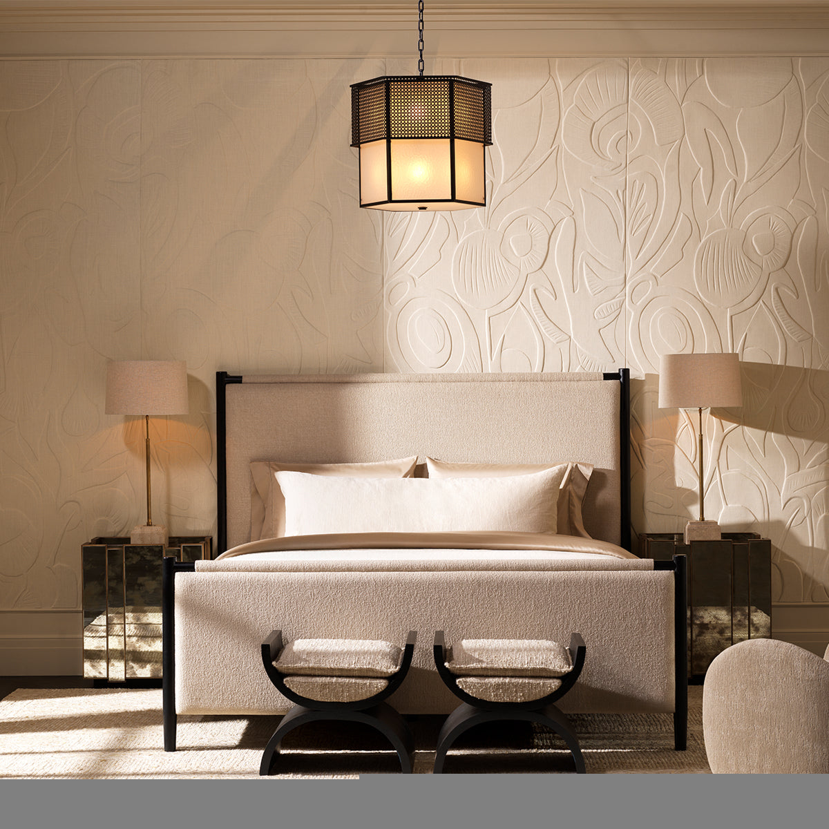 Boucle Stool Claybourne | Eichholtzmh.com