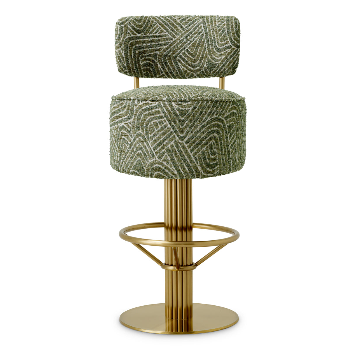 Fabric Swivel Bar Stool Carleton | Eichholtzmh.com 