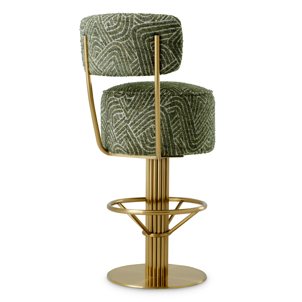 Fabric Swivel Bar Stool Carleton | Eichholtzmh.com 