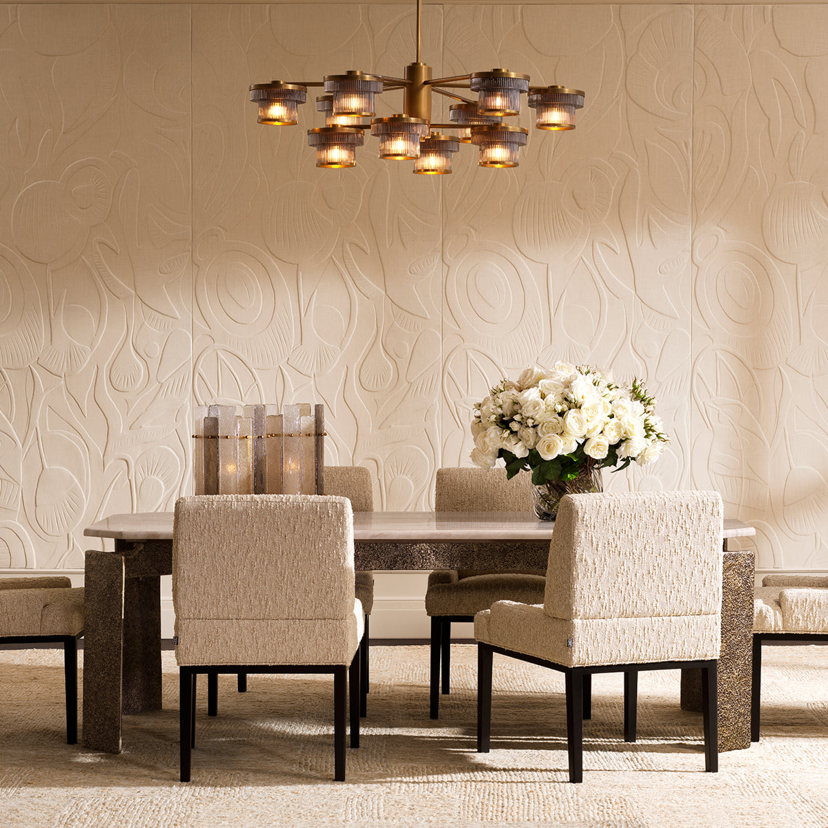 Beige Fabric Dining Chair Bromley | Eichholtzmh.com