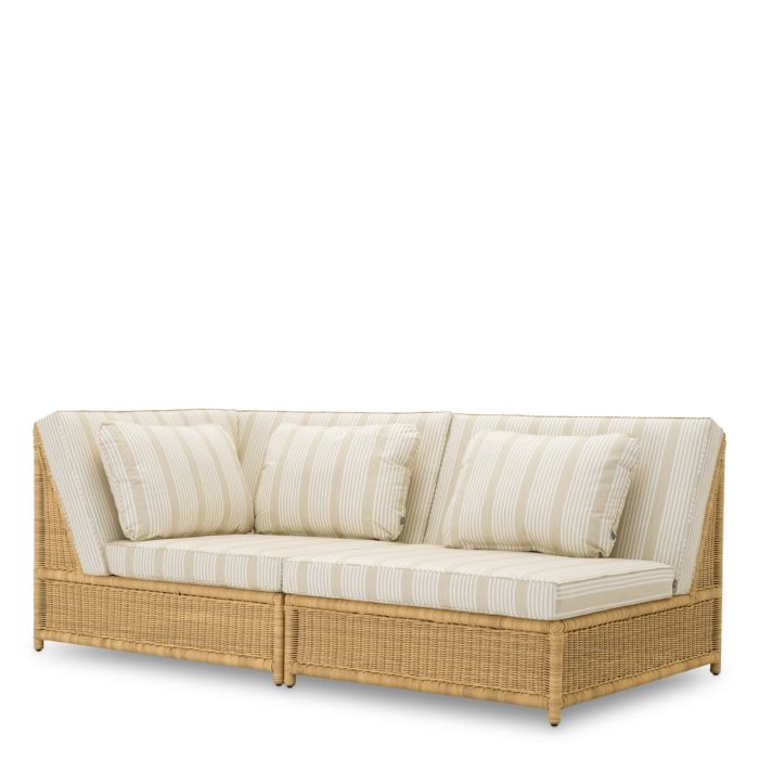 Outdoor Modular Chair Hampton corner faux rattan saville beige