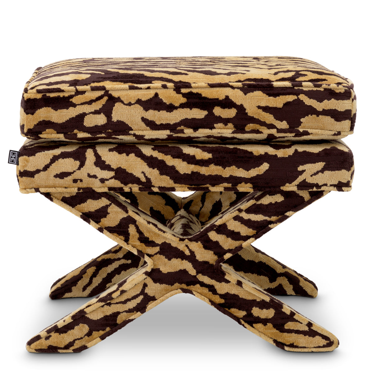 Upholstered Printed Stool Cordoba | Eichholtzmh.com