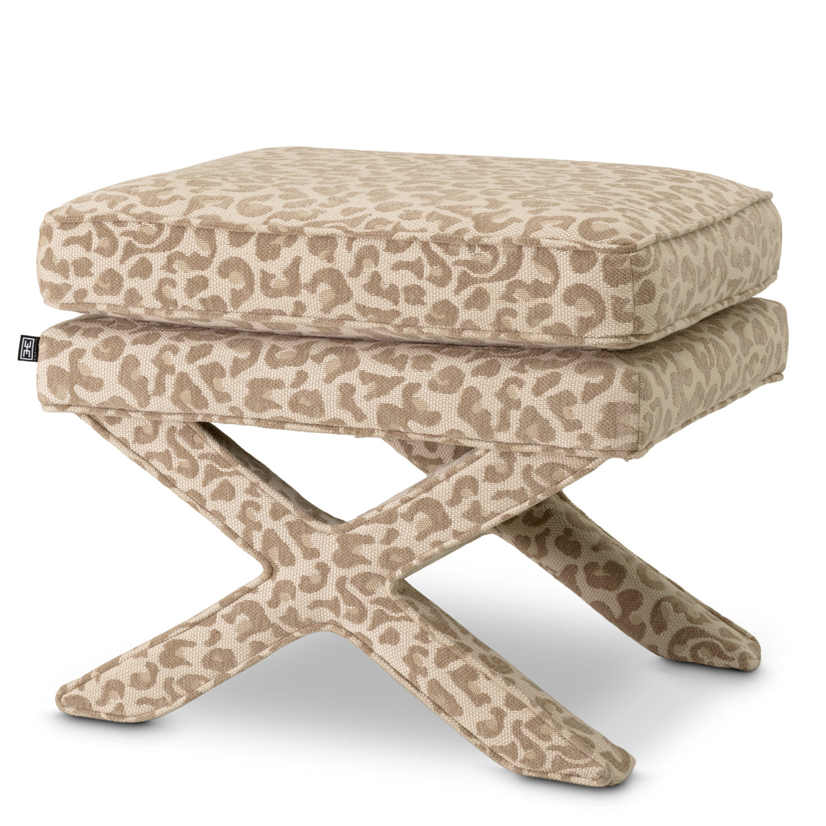 Upholstered Printed Stool Cordoba | Eichholtzmh.com