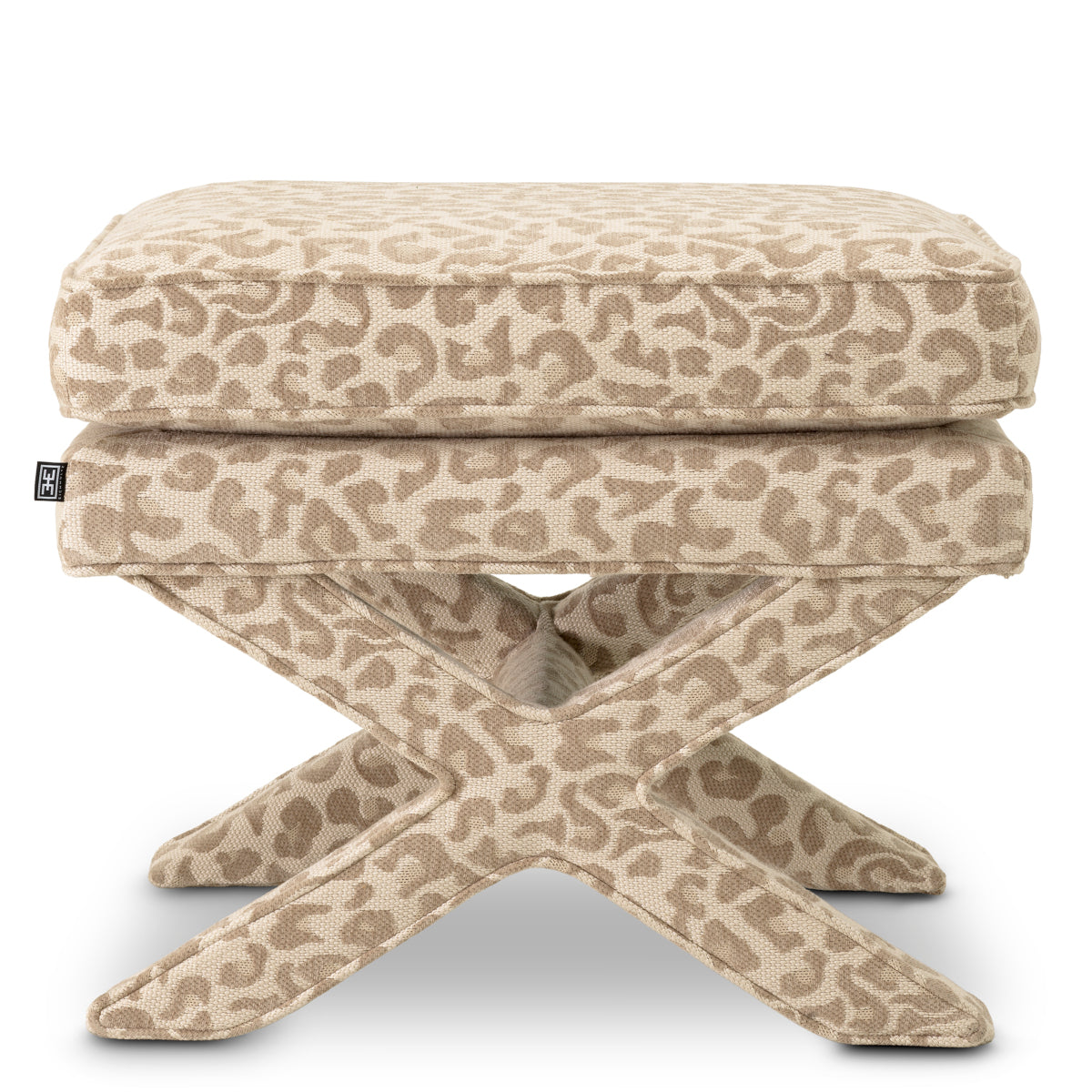 Upholstered Printed Stool Cordoba | Eichholtzmh.com