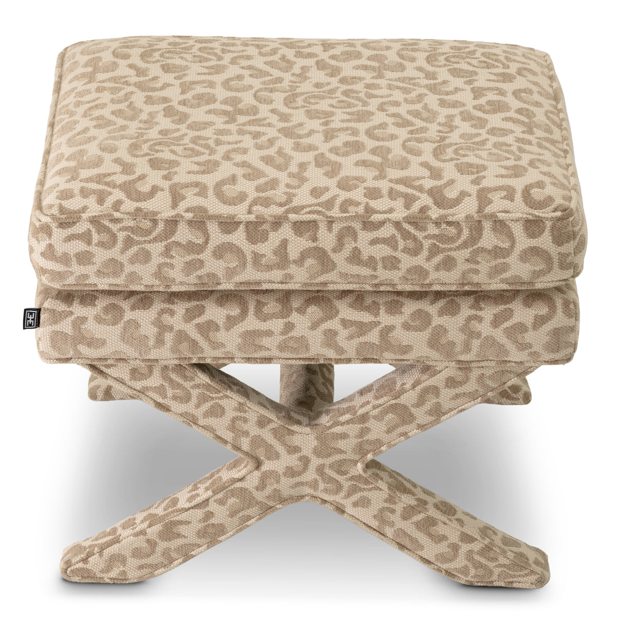 Upholstered Printed Stool Cordoba | Eichholtzmh.com