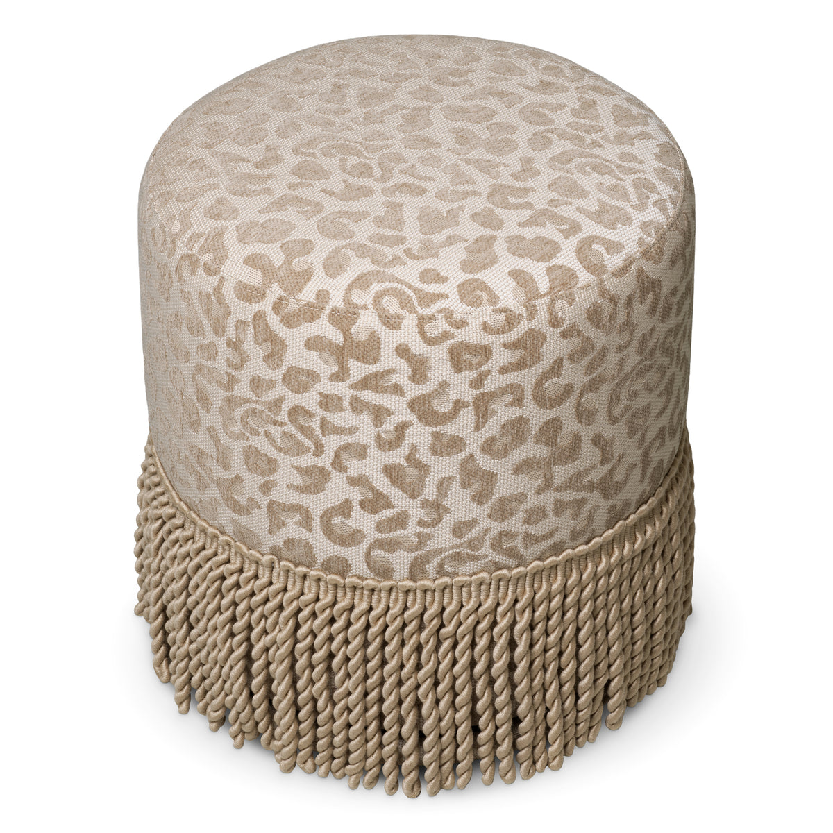 Beige Tasseled Swivel Dining Stool Greer | Eichholtzmh.com