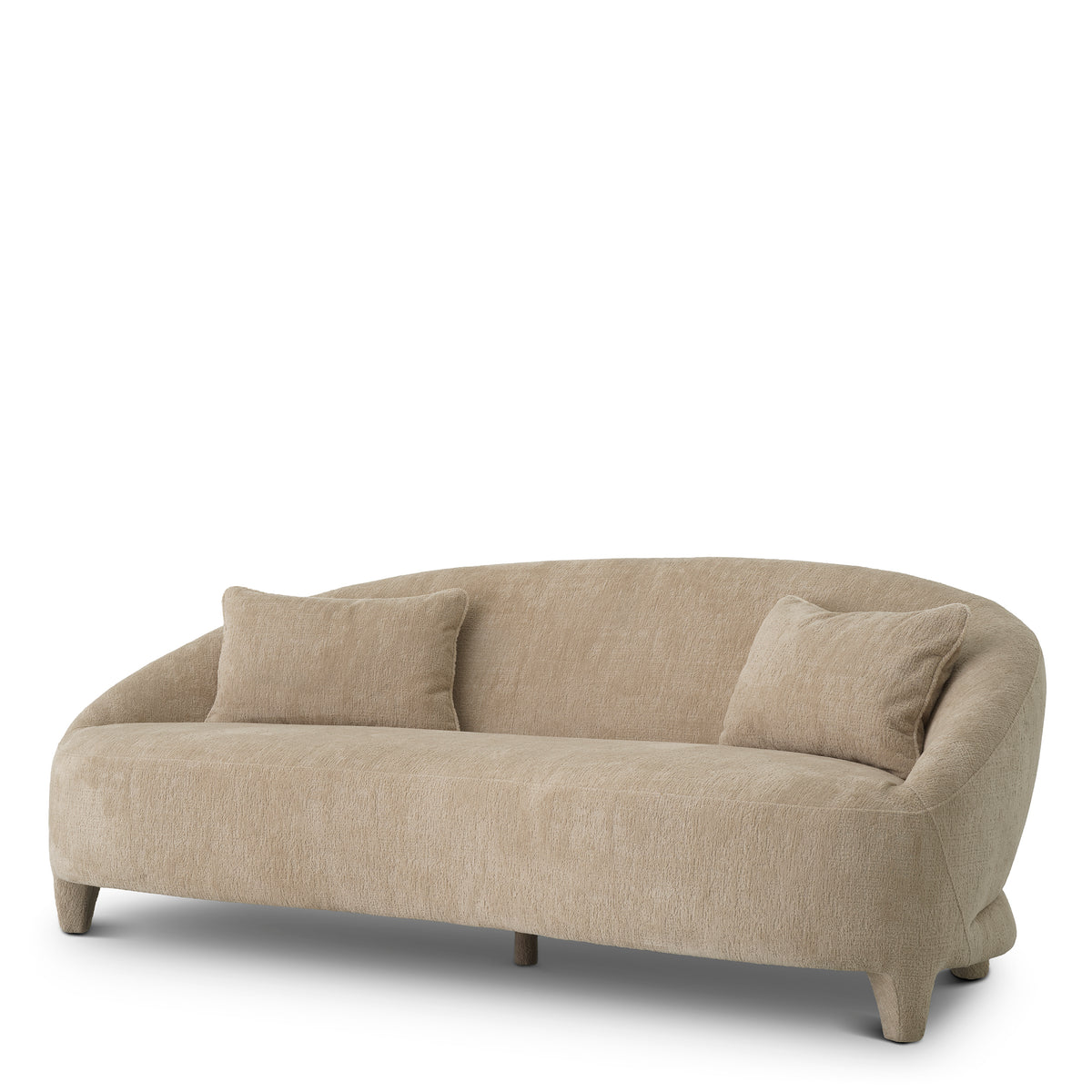 Beige Curved Sofa Avenley | Eichholtzmh.com