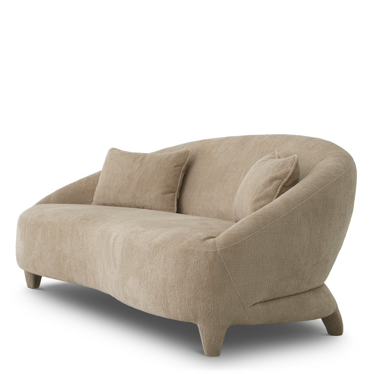 Beige Curved Sofa Avenley | Eichholtzmh.com