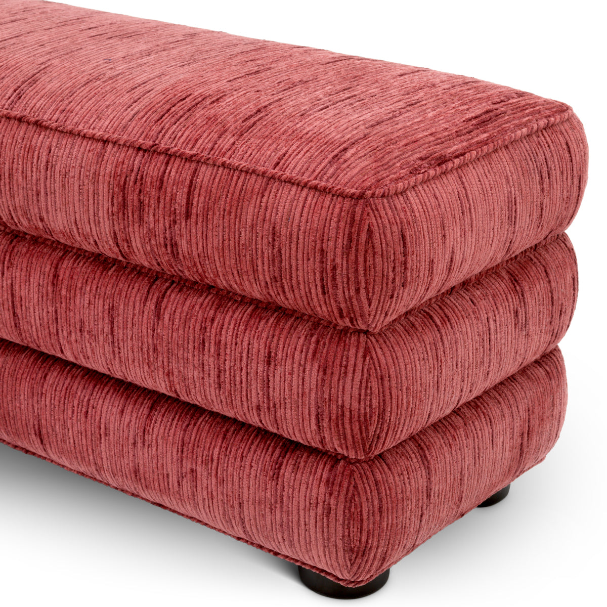 Upholstered Red Fabric Bench Helmsley | Eichholtzmh.com
