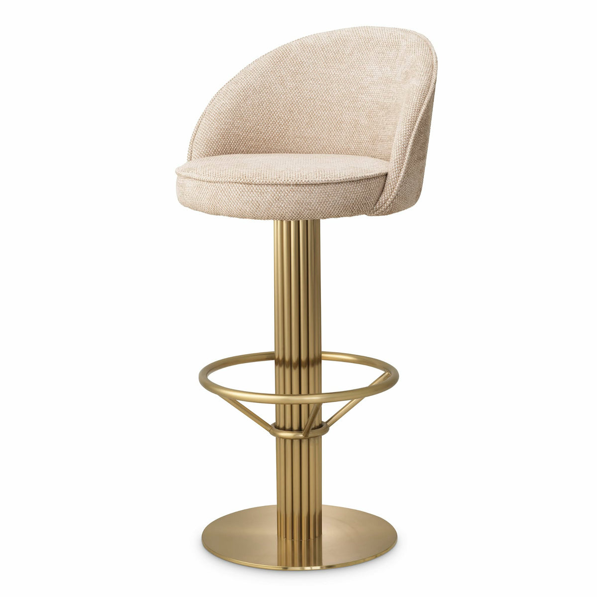 Beige Swivel Bar Stool Dorland | Eichholtzmh.com