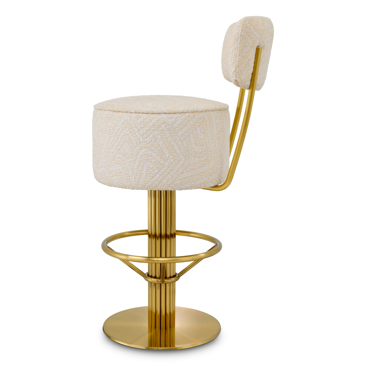 Fabric Swivel Bar Stool Carleton | Eichholtzmh.com 