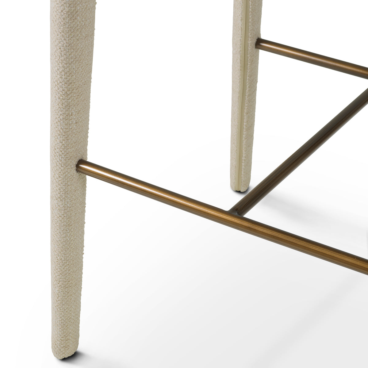 Curved-Back Upholstered Bar Stool Josephine | Eichholtzmh.com