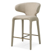 Curved-Back Upholstered Counter Stool Josephine | Eichholtzmh.com