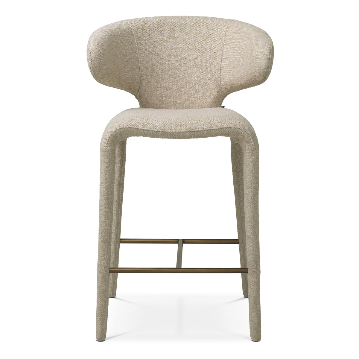 Curved-Back Upholstered Counter Stool Josephine | Eichholtzmh.com