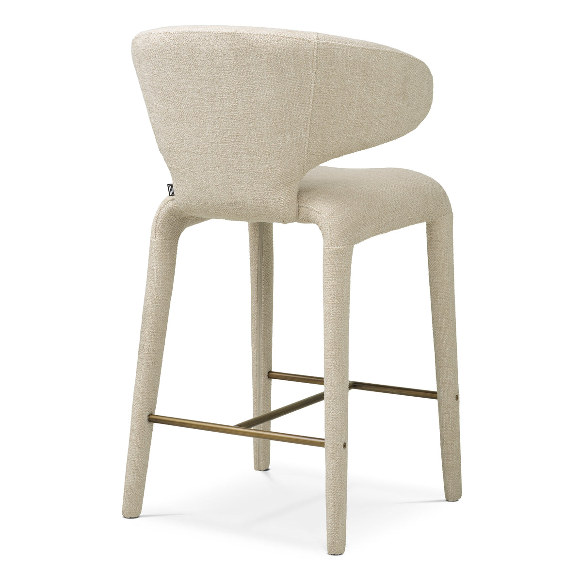 Curved-Back Upholstered Counter Stool Josephine | Eichholtzmh.com