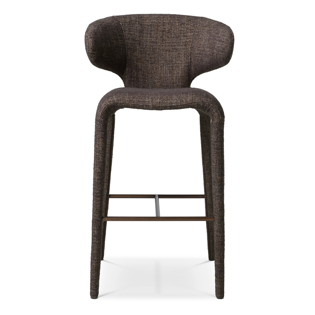 Curved-Back Upholstered Bar Stool Josephine | Eichholtzmh.com
