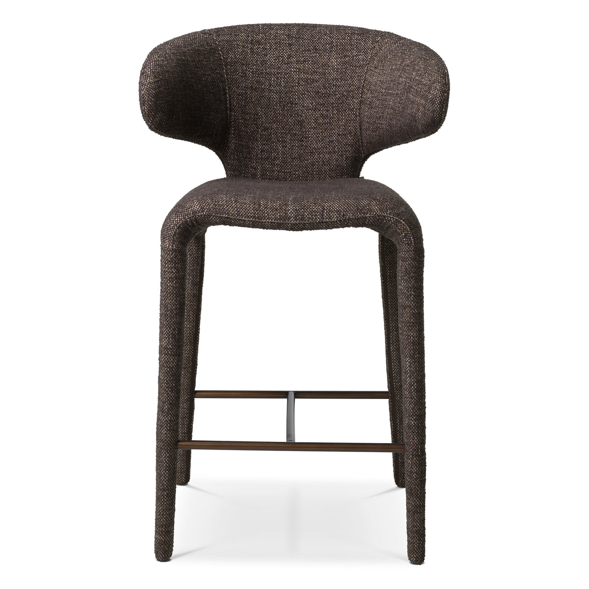 Curved-Back Upholstered Counter Stool Josephine | Eichholtzmh.com