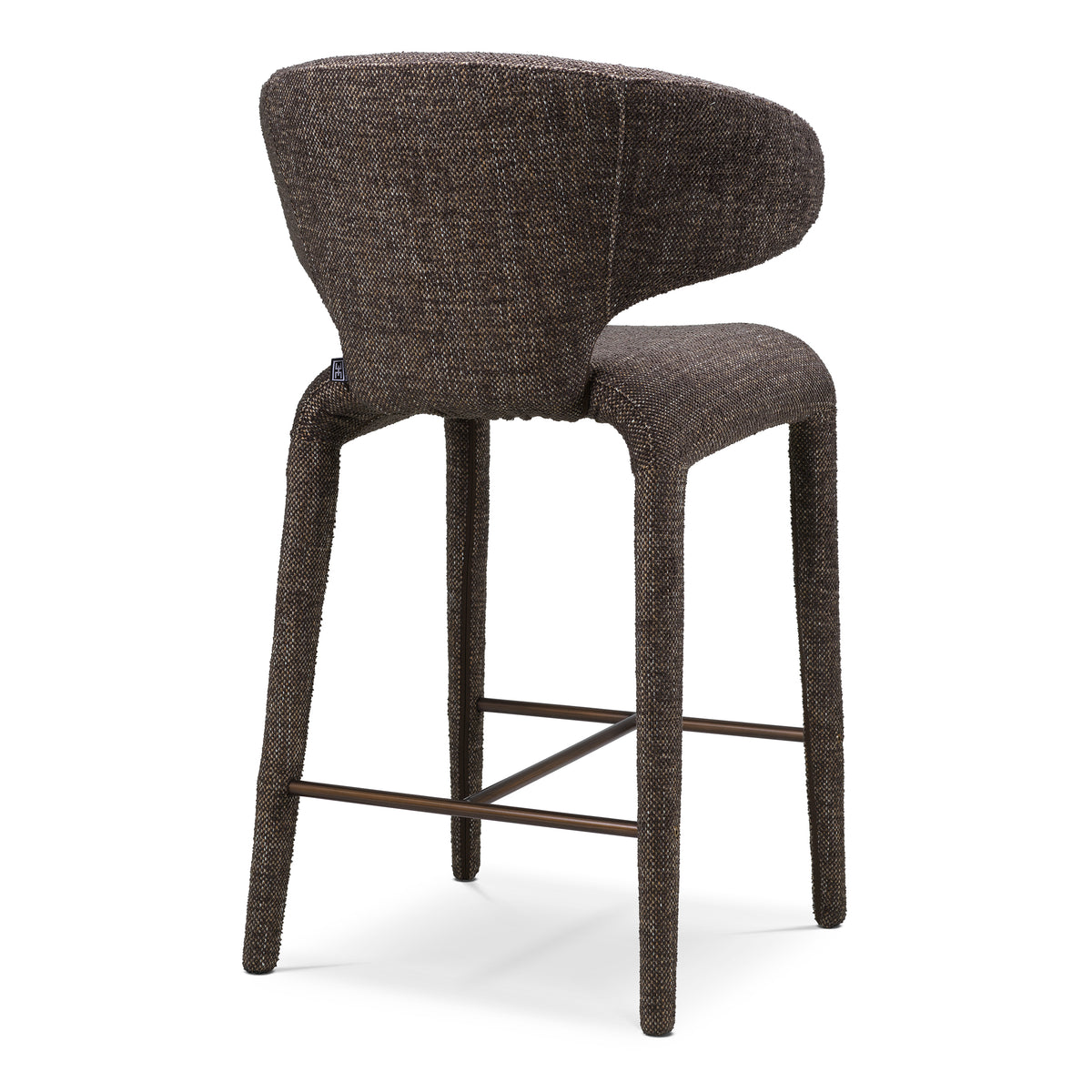 Curved-Back Upholstered Counter Stool Josephine | Eichholtzmh.com