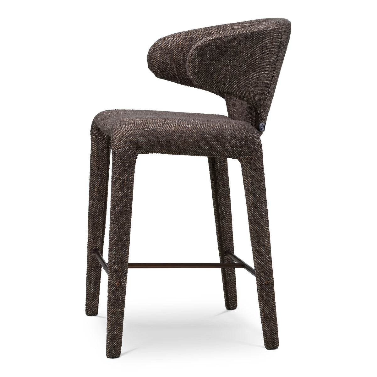 Curved-Back Upholstered Counter Stool Josephine | Eichholtzmh.com