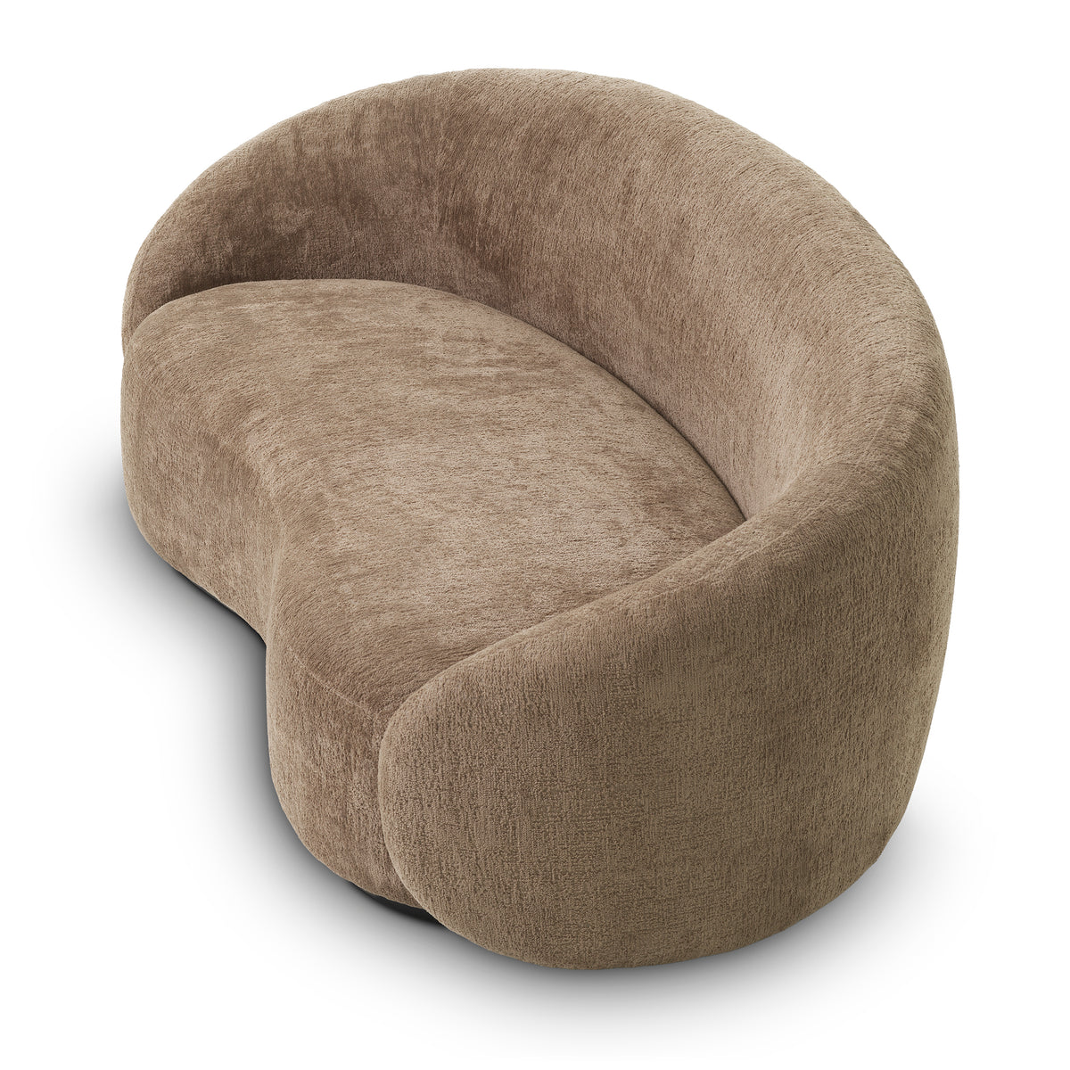 Brown Curved Sofa S Amore | Eichholtzmh.com