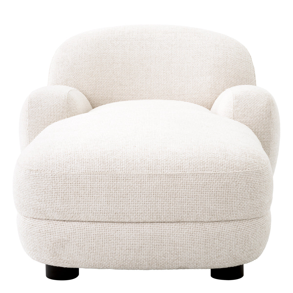 White Modern Upholstered Chaise Longue Udine