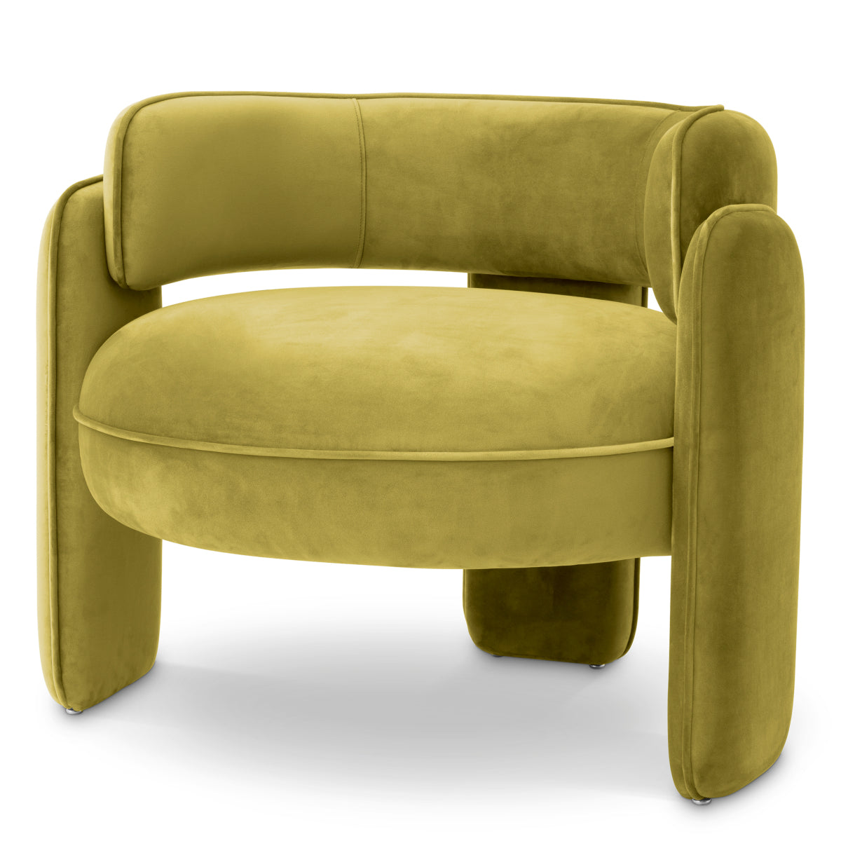 Green Velvet Modern Accent Chair Chaplin