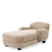 Beige Modern Upholstered Chaise Longue Udine