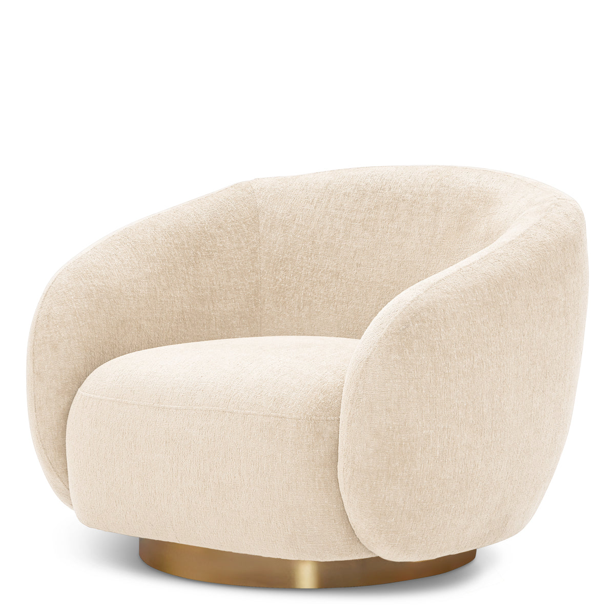 Upholstered Lounge Swivel Chair Brice | C | Eichholtzmh.com