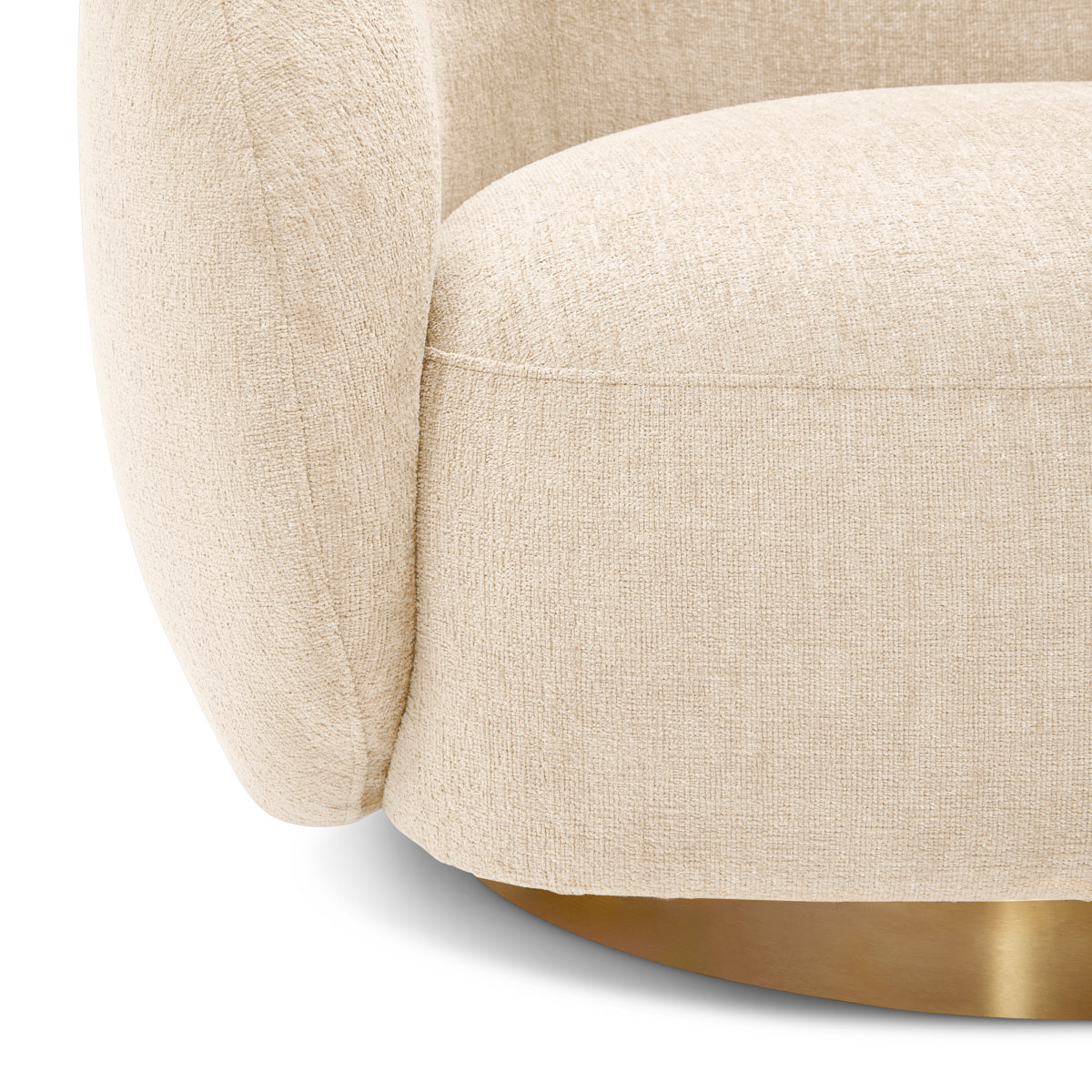 Upholstered Lounge Swivel Chair Brice | C | Eichholtzmh.com