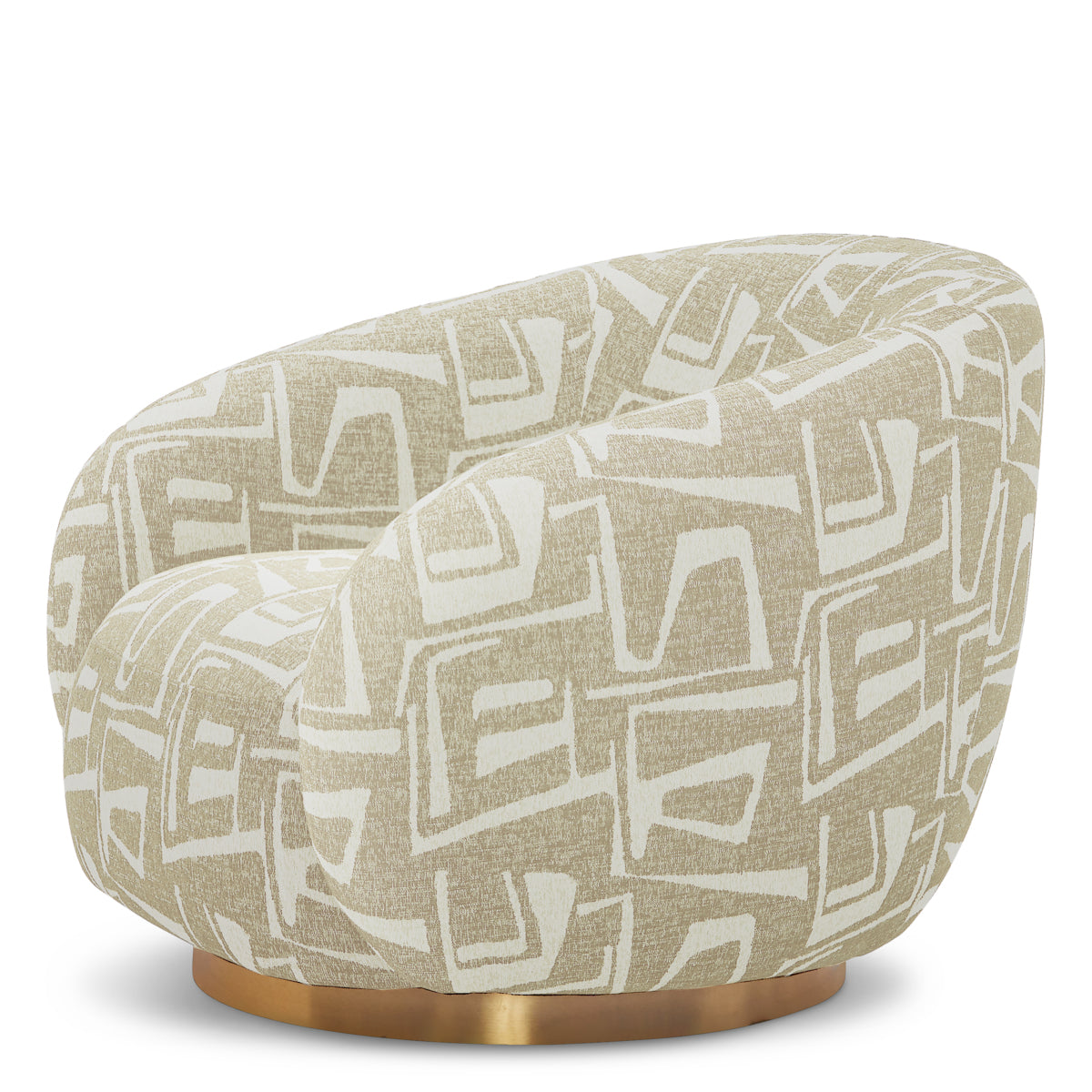 Upholstered Lounge Swivel Chair Brice | B | Eichholtzmh.com