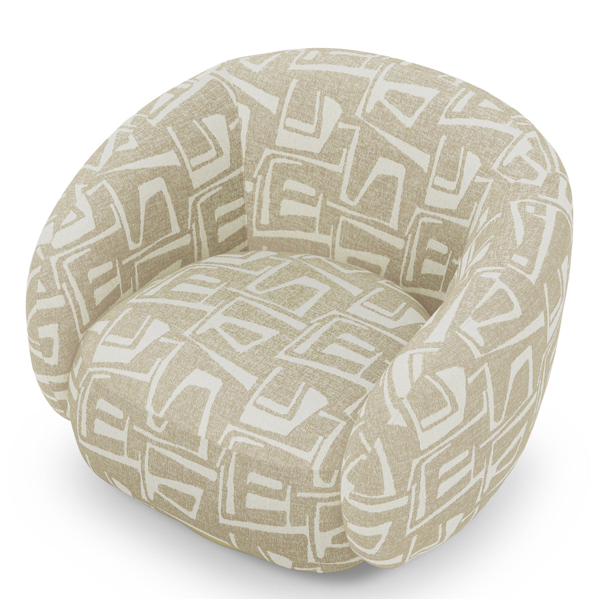 Upholstered Lounge Swivel Chair Brice | B | Eichholtzmh.com