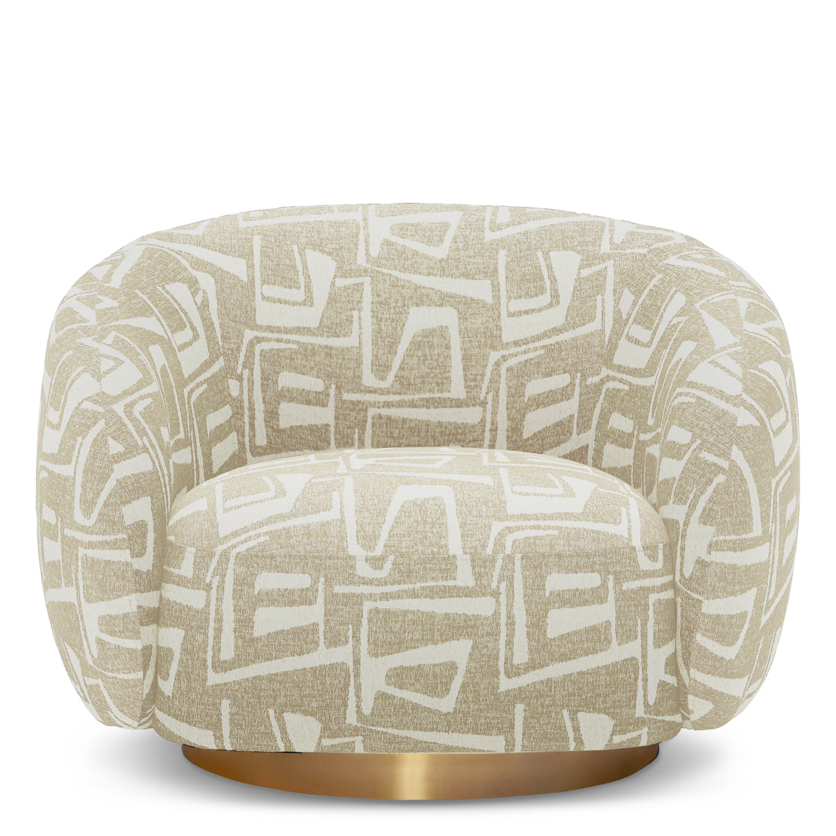 Upholstered Lounge Swivel Chair Brice | B | Eichholtzmh.com