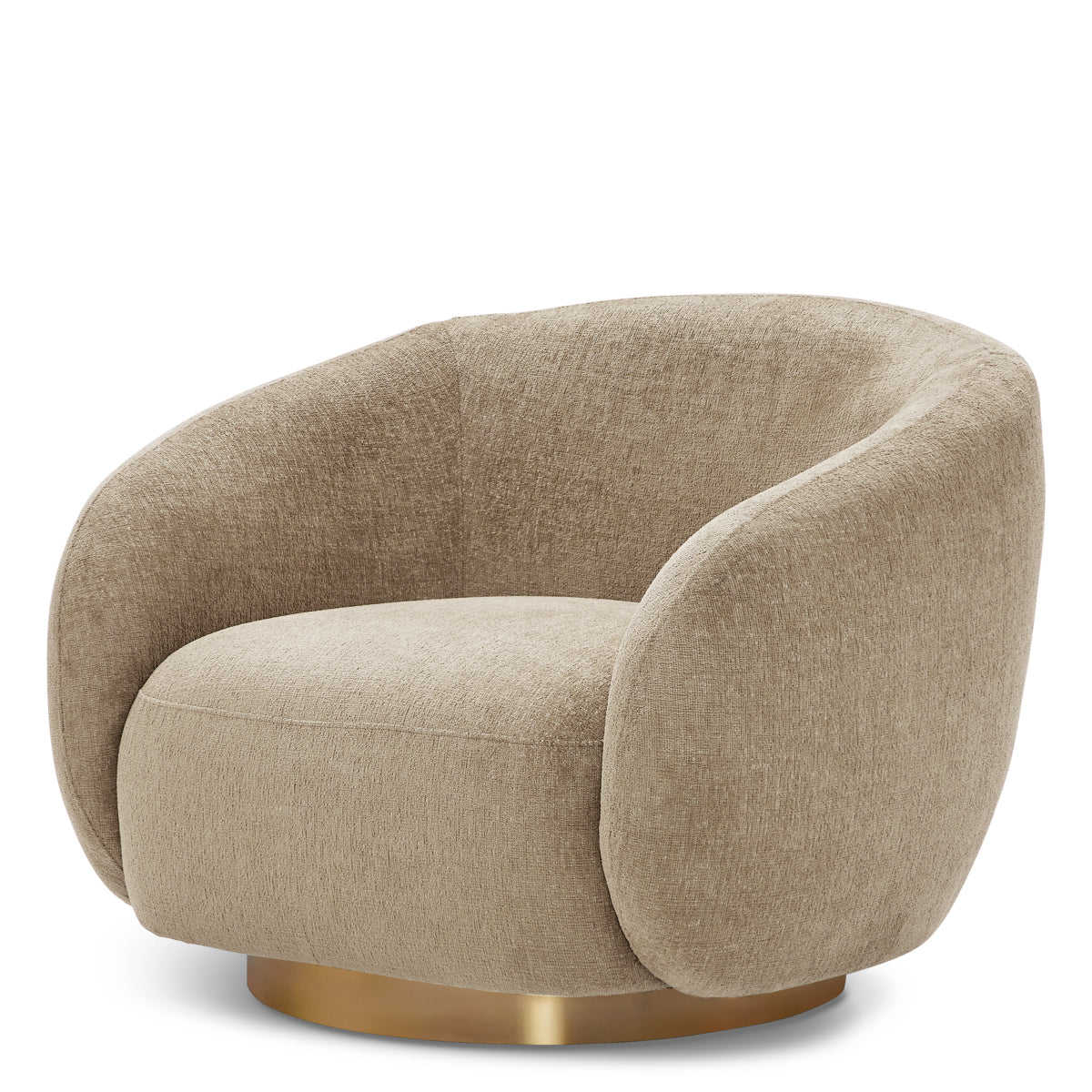 Upholstered Lounge Swivel Chair Brice | A | Eichholtzmh.com