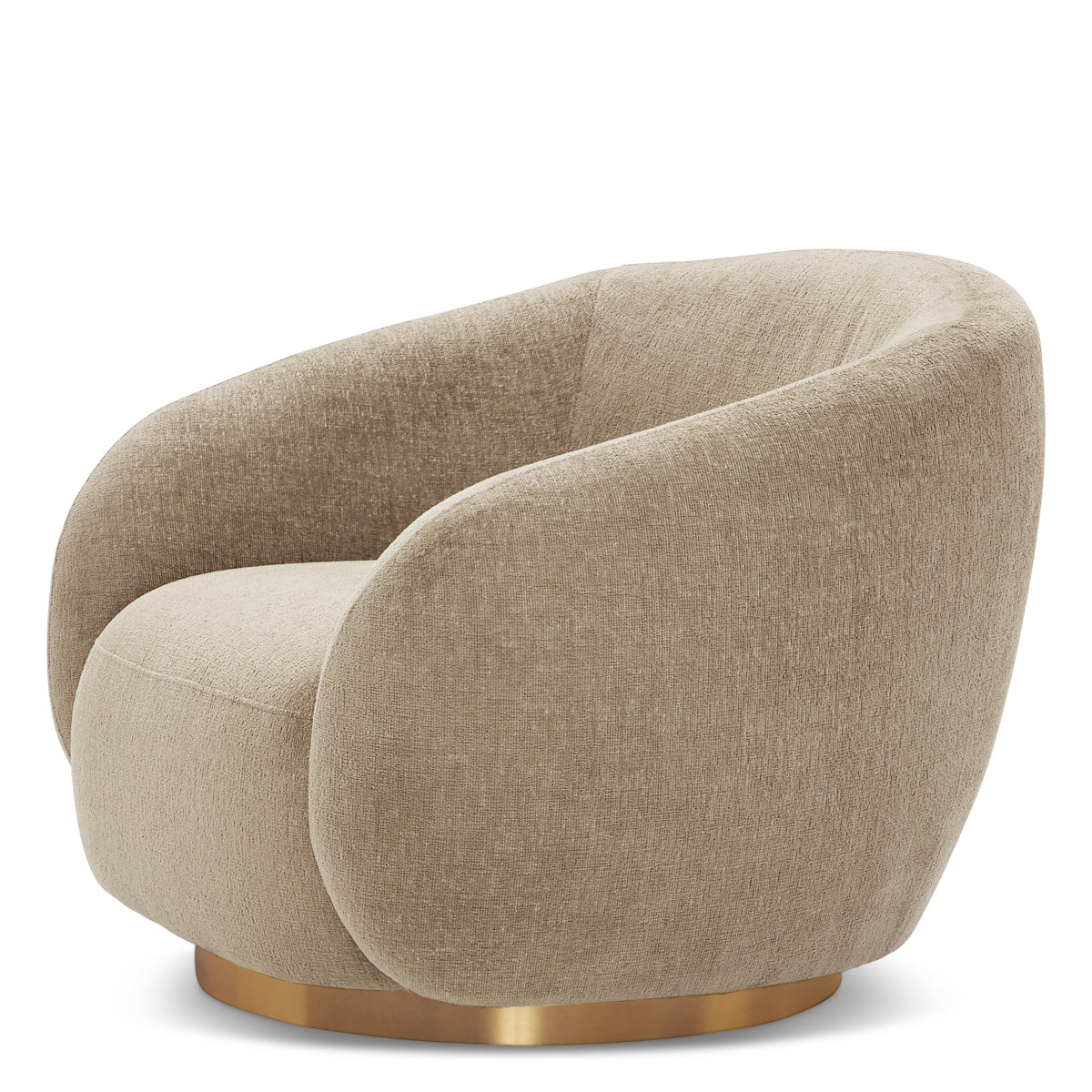 Upholstered Lounge Swivel Chair Brice | A | Eichholtzmh.com