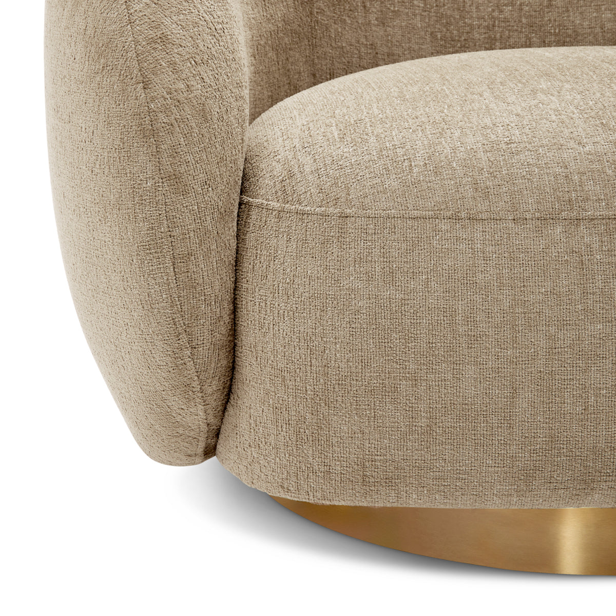 Upholstered Lounge Swivel Chair Brice | A | Eichholtzmh.com