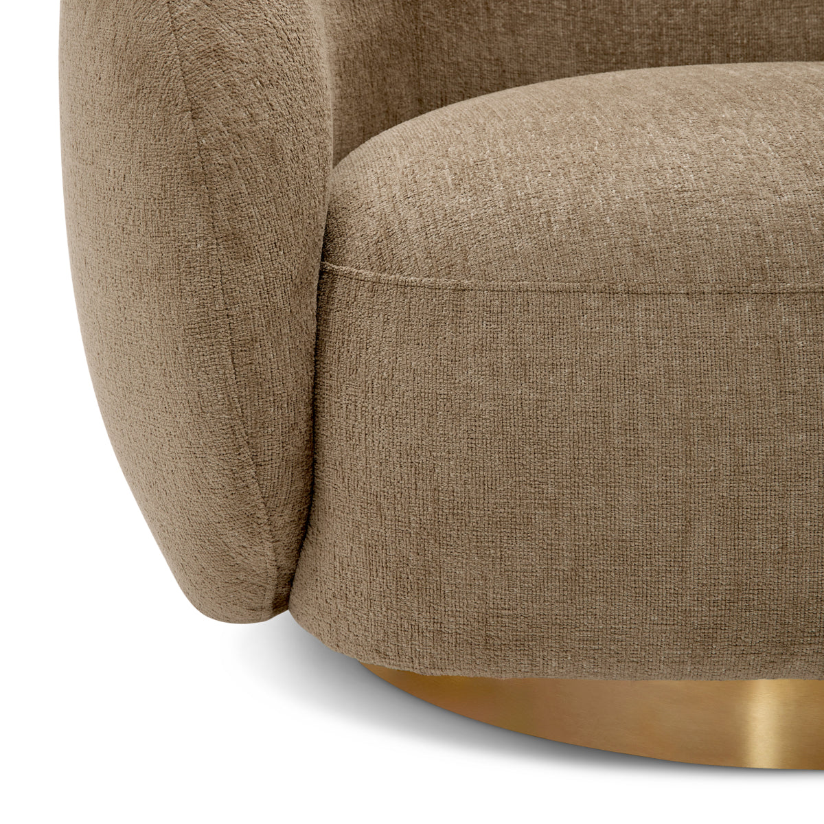 Upholstered Lounge Swivel Chair Brice | C | Eichholtzmh.com