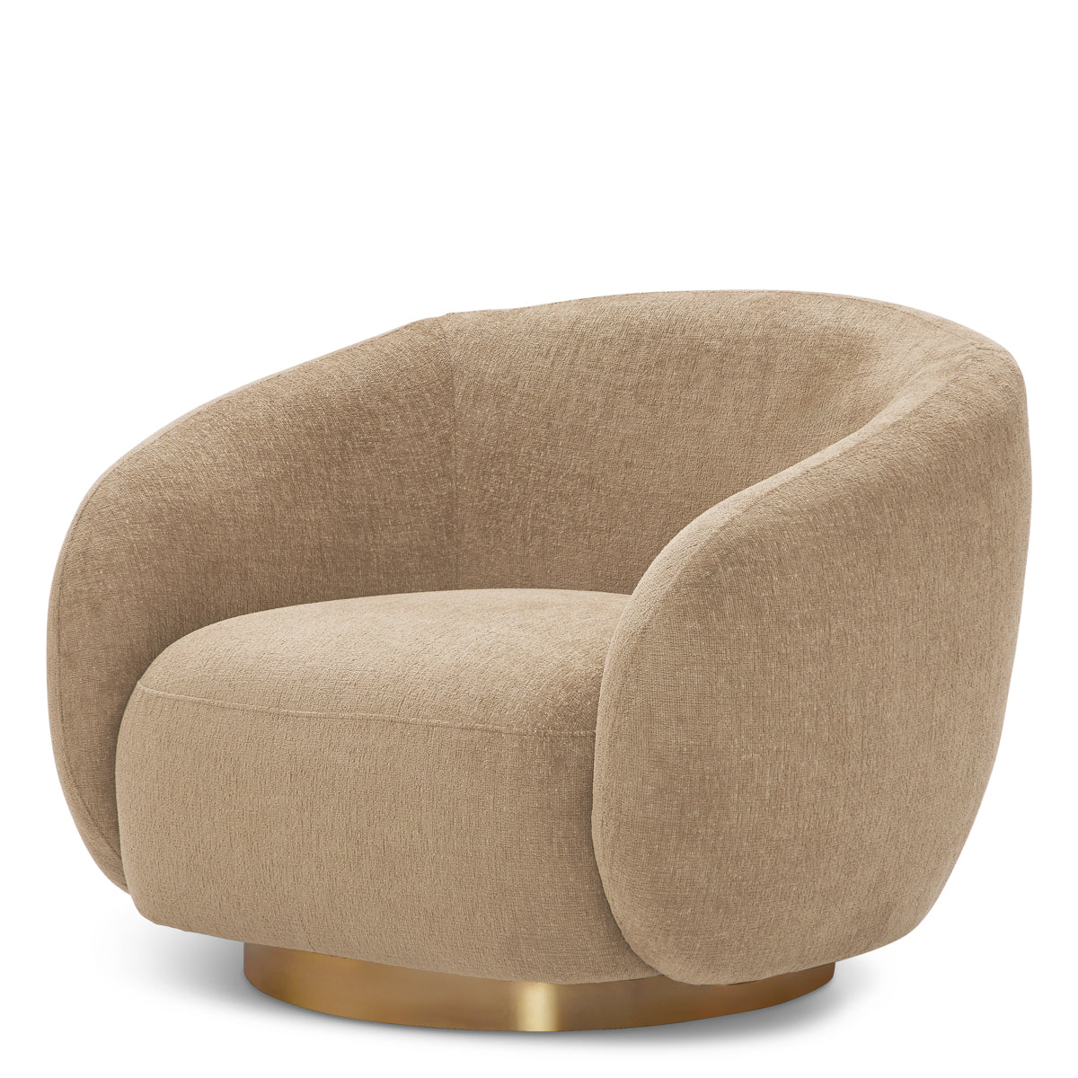 Upholstered Lounge Swivel Chair Brice | C | Eichholtzmh.com