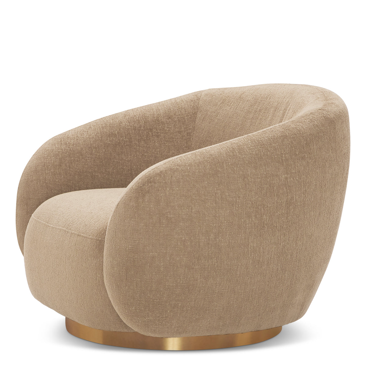 Upholstered Lounge Swivel Chair Brice | C | Eichholtzmh.com