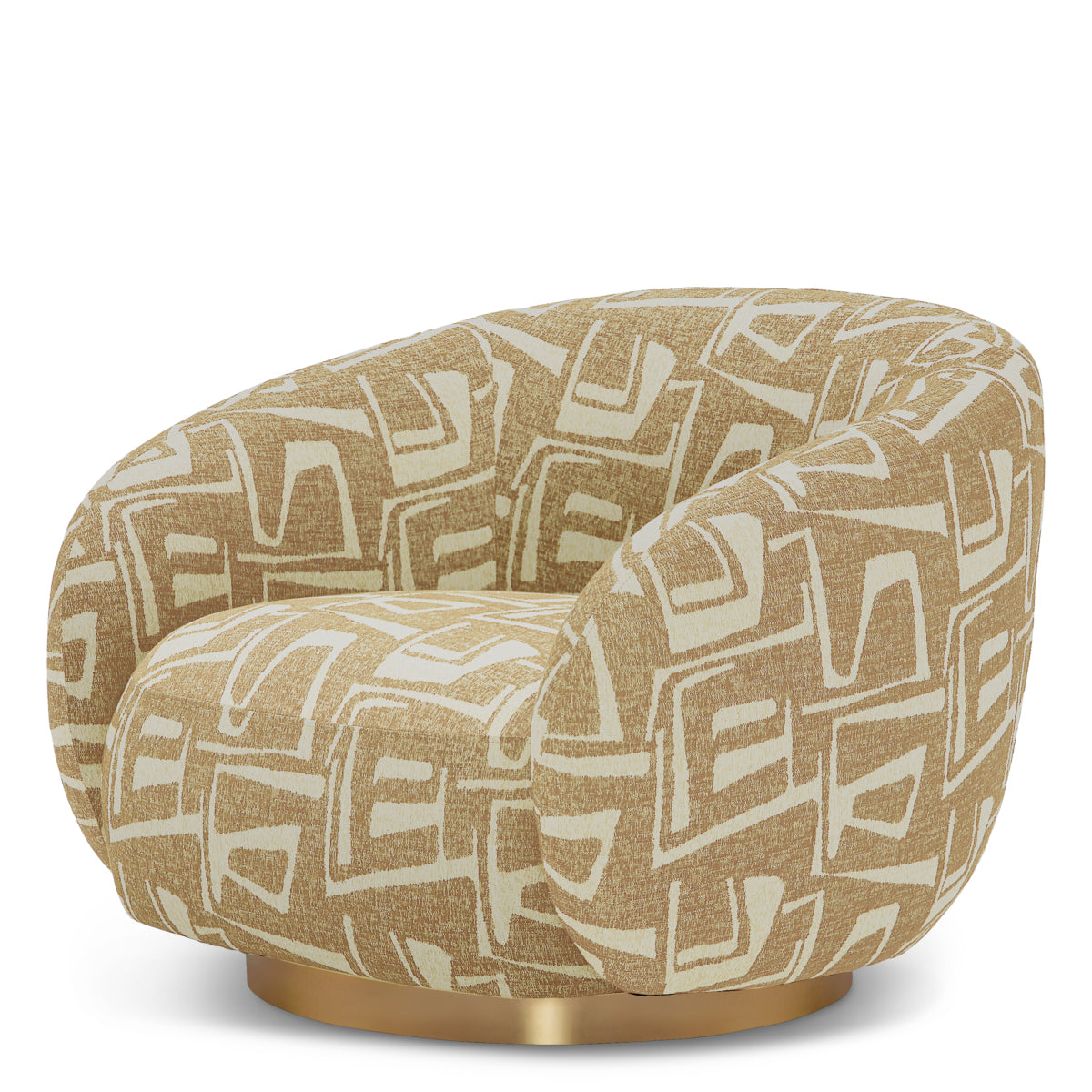 Upholstered Lounge Swivel Chair Brice | B | Eichholtzmh.com